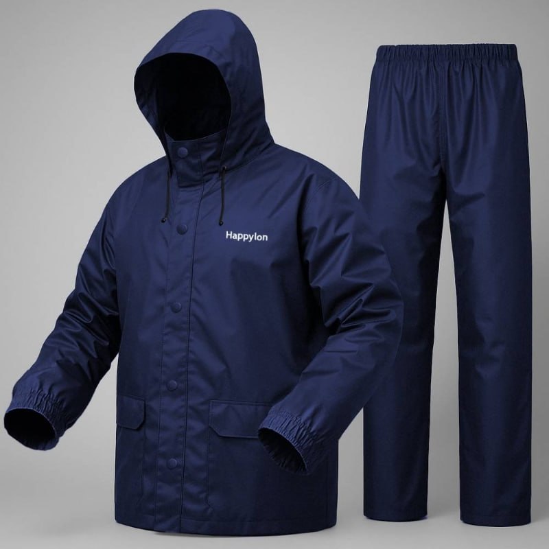 100% Water proof High quality Rain Coat With Pant