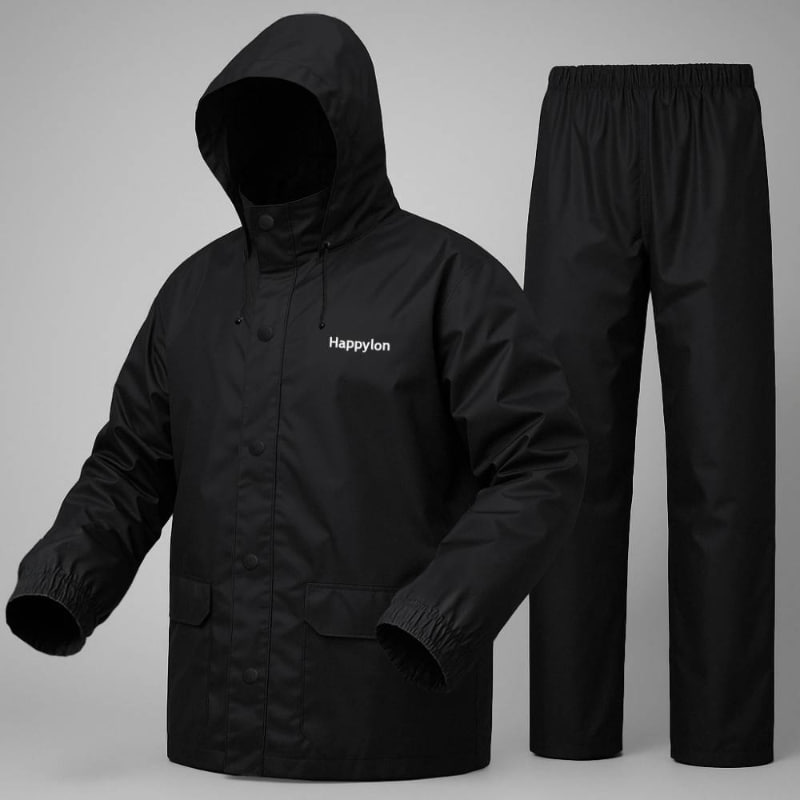 100% Water proof High quality Rain Coat With Pant