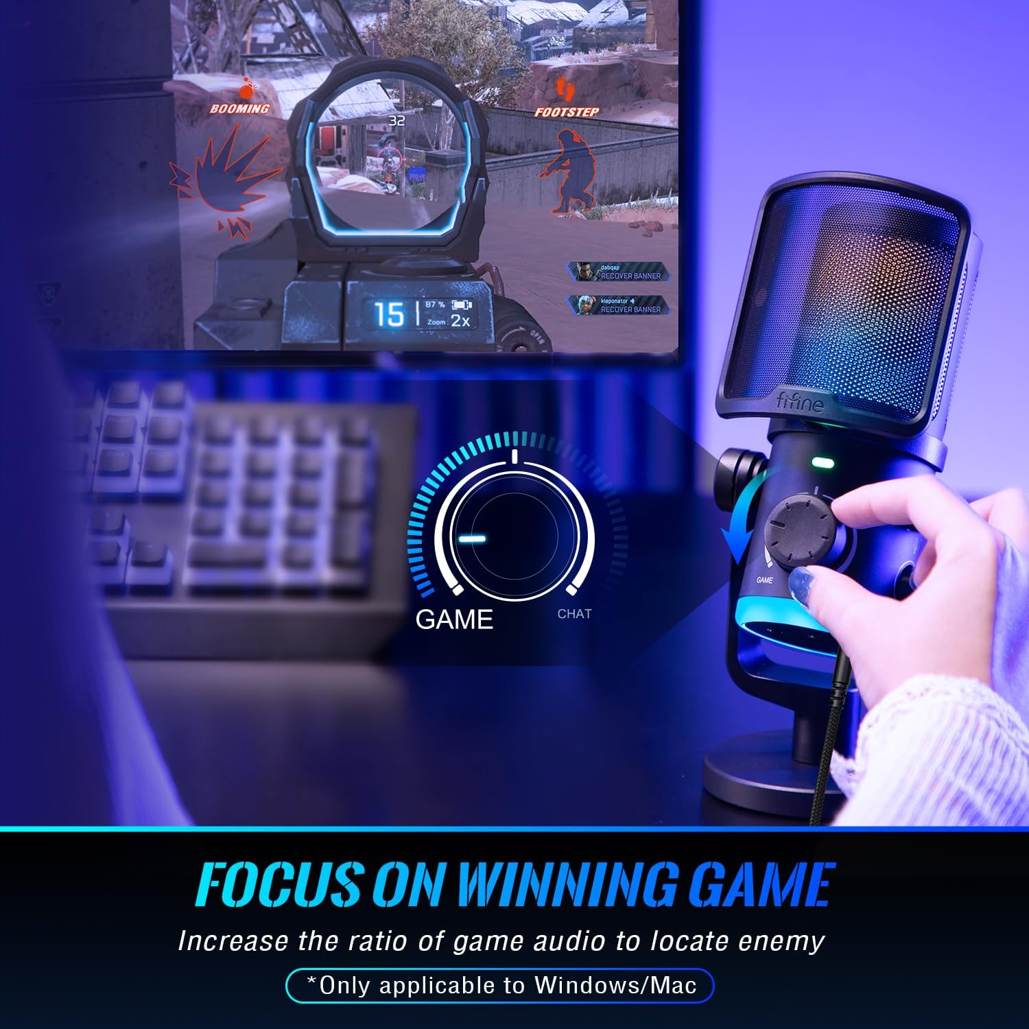 FIFINE AmpliGame AM6 Condenser Microphone thumbnail 5