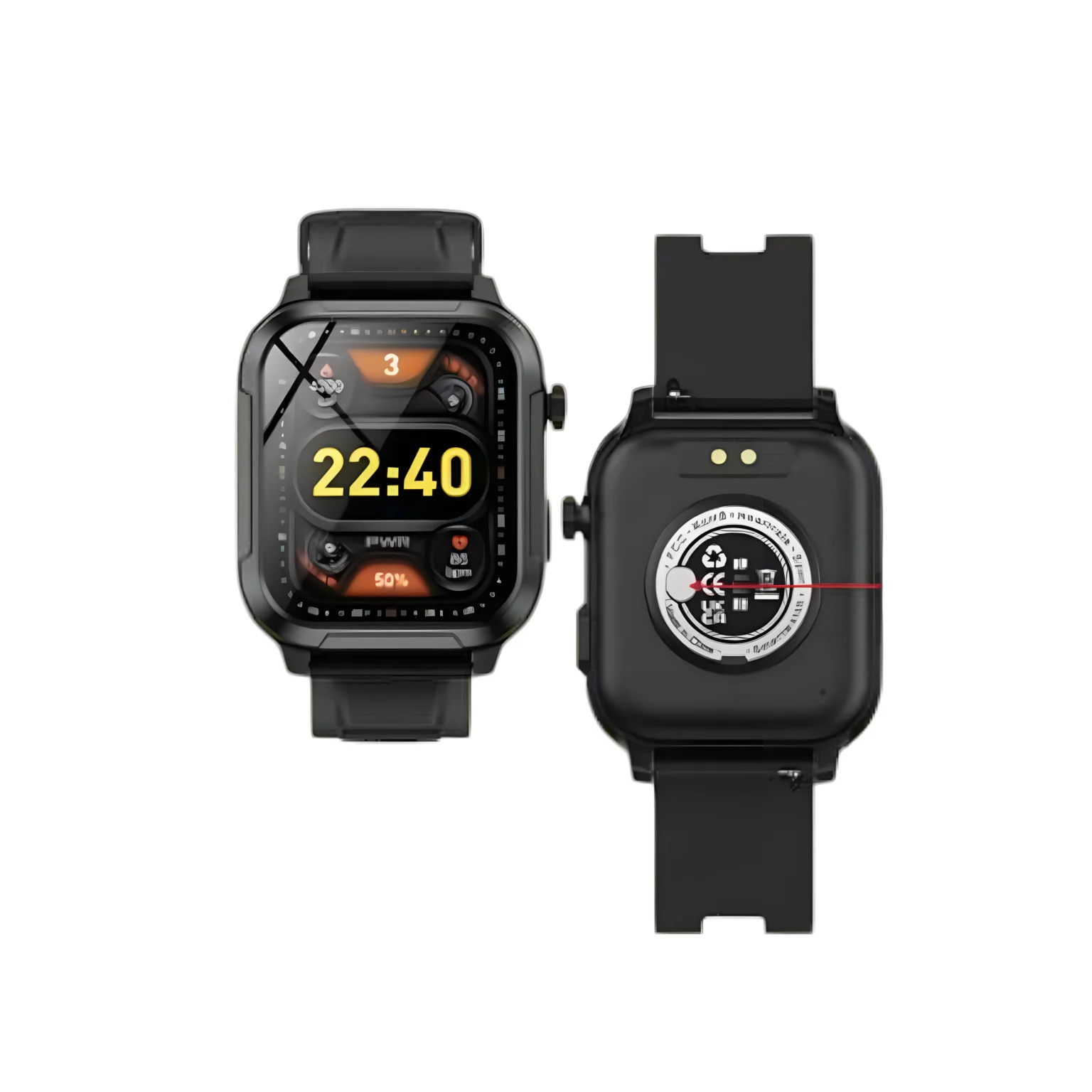 Geeoo W11 Bluetooth Calling Smart watch – Black thumbnail 2