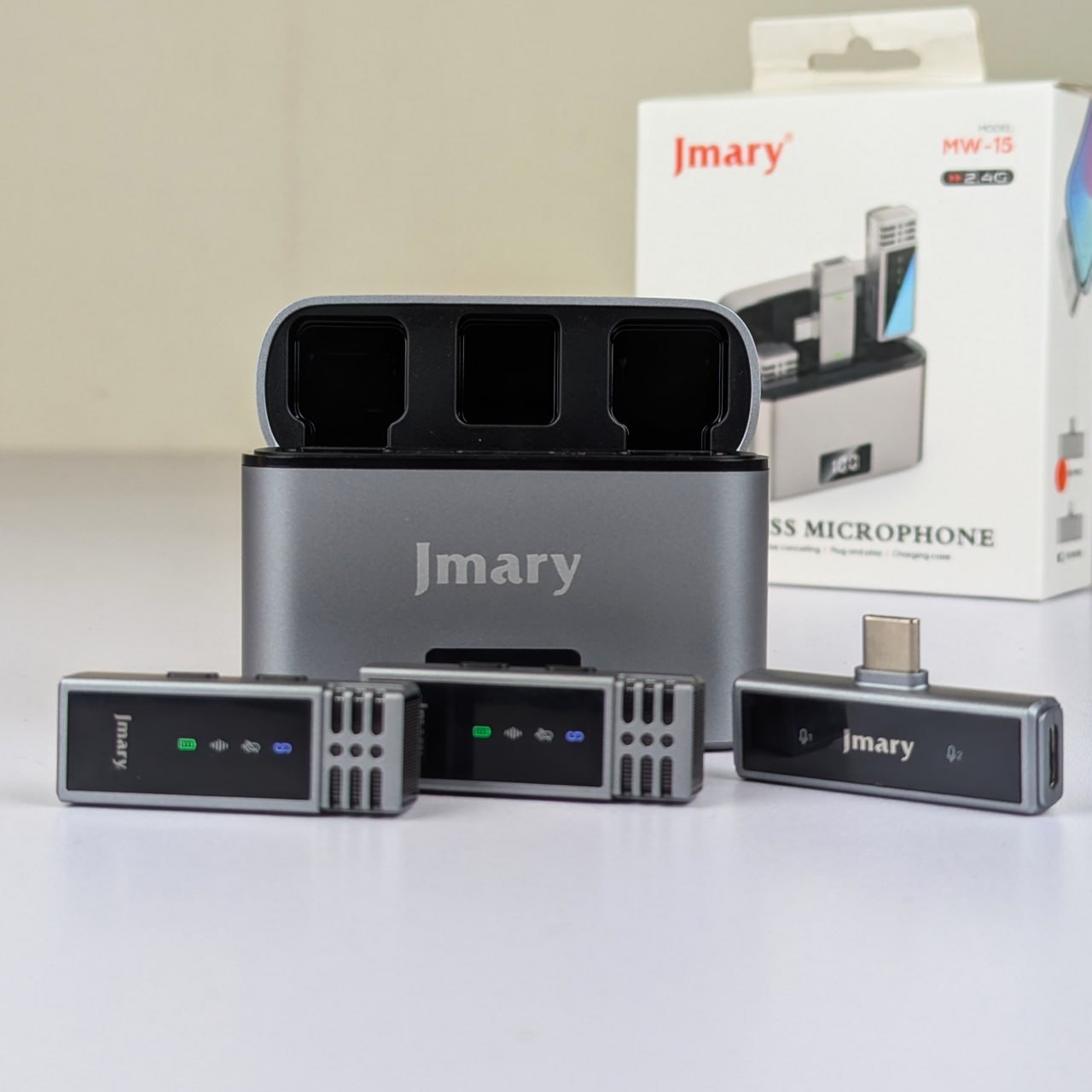Jmary MW-15 Dual Wireless Microphone: The Ultimate Solution for Crystal Clear Audio thumbnail 4