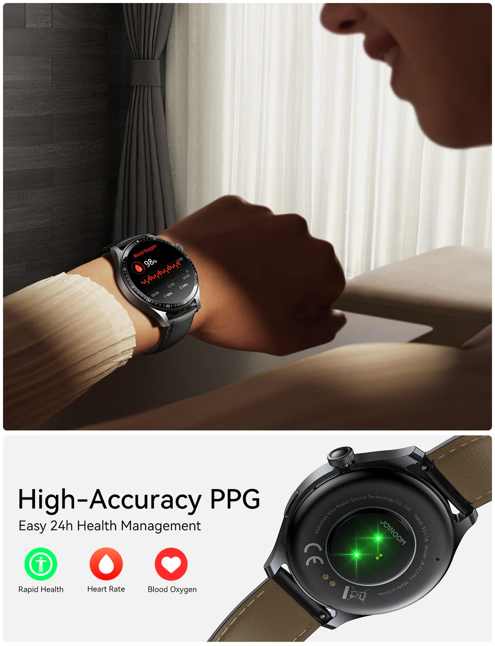 JOYROOM JR-FC2 Pro Classic Series Smart Watch thumbnail 5