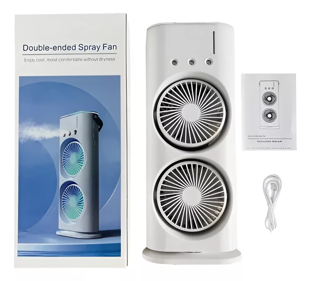 Portable Light Humidifier Double-Ended Spray Fan thumbnail 2