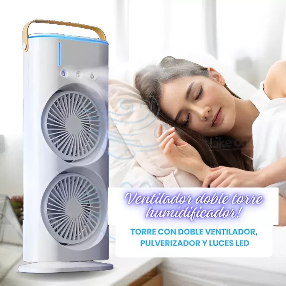 Portable Light Humidifier Double-Ended Spray Fan thumbnail 3