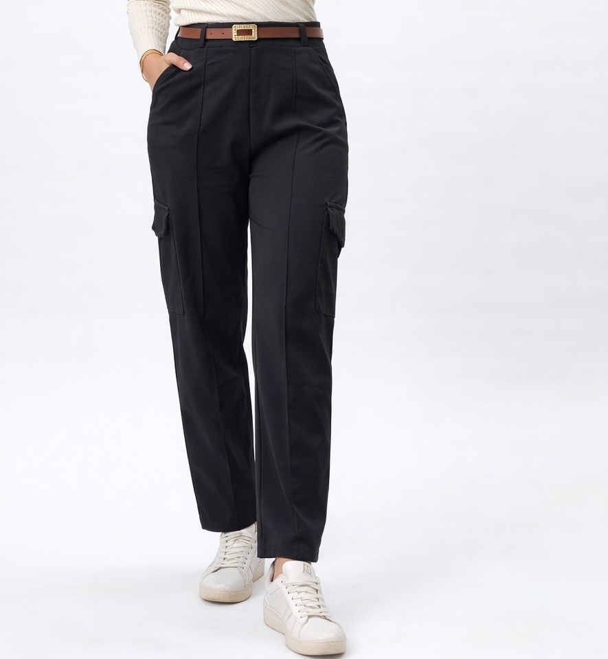 Premium Black Cargo Pant thumbnail 3