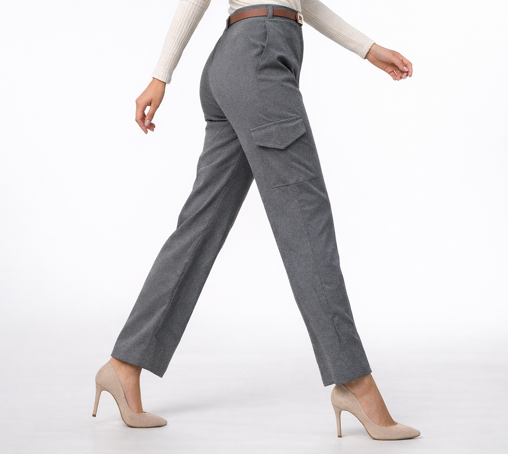 Premium Dark Grey Cargo Pant thumbnail 3