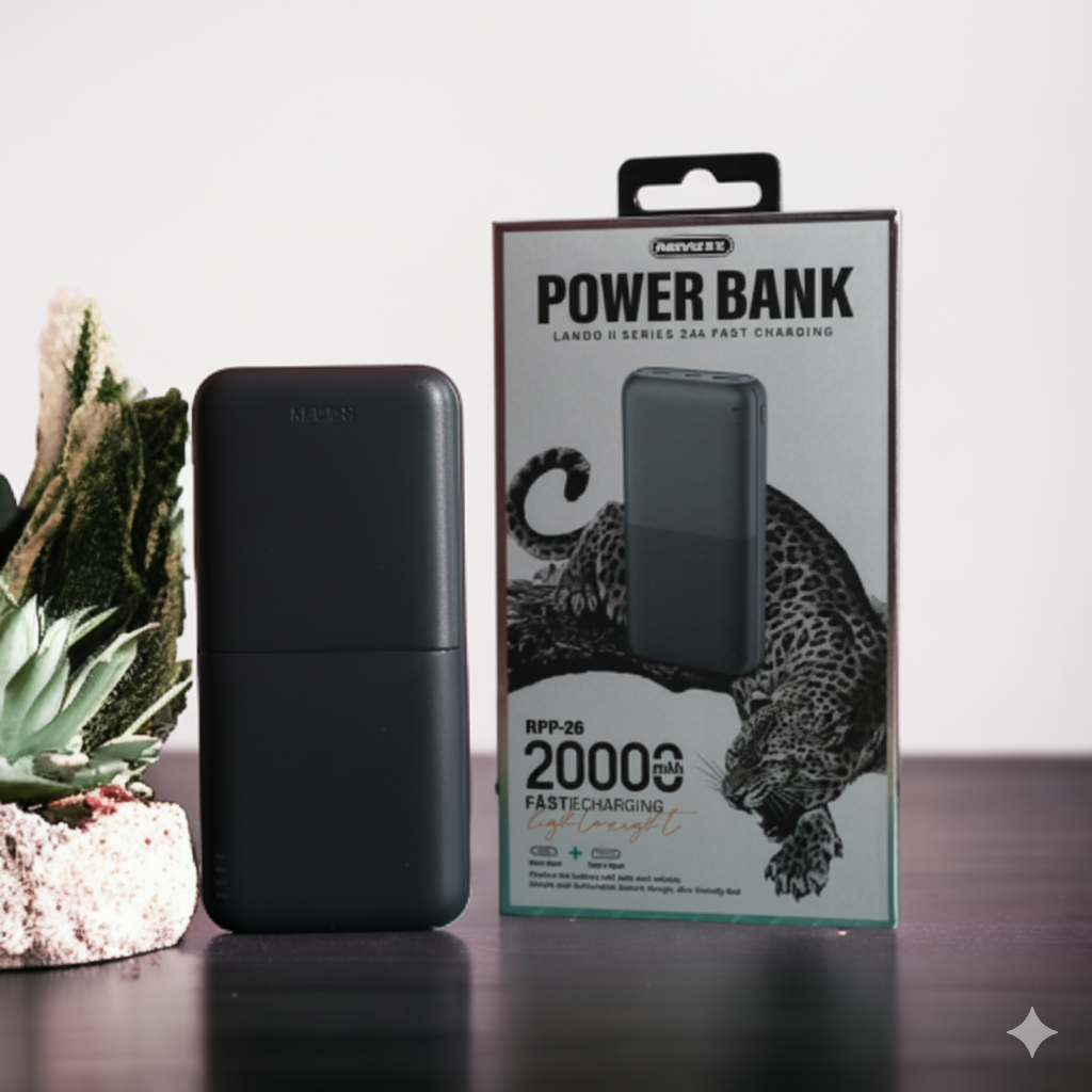 Remax RPP-26 20000mAh Powerbank 2 Inputs Type thumbnail 3