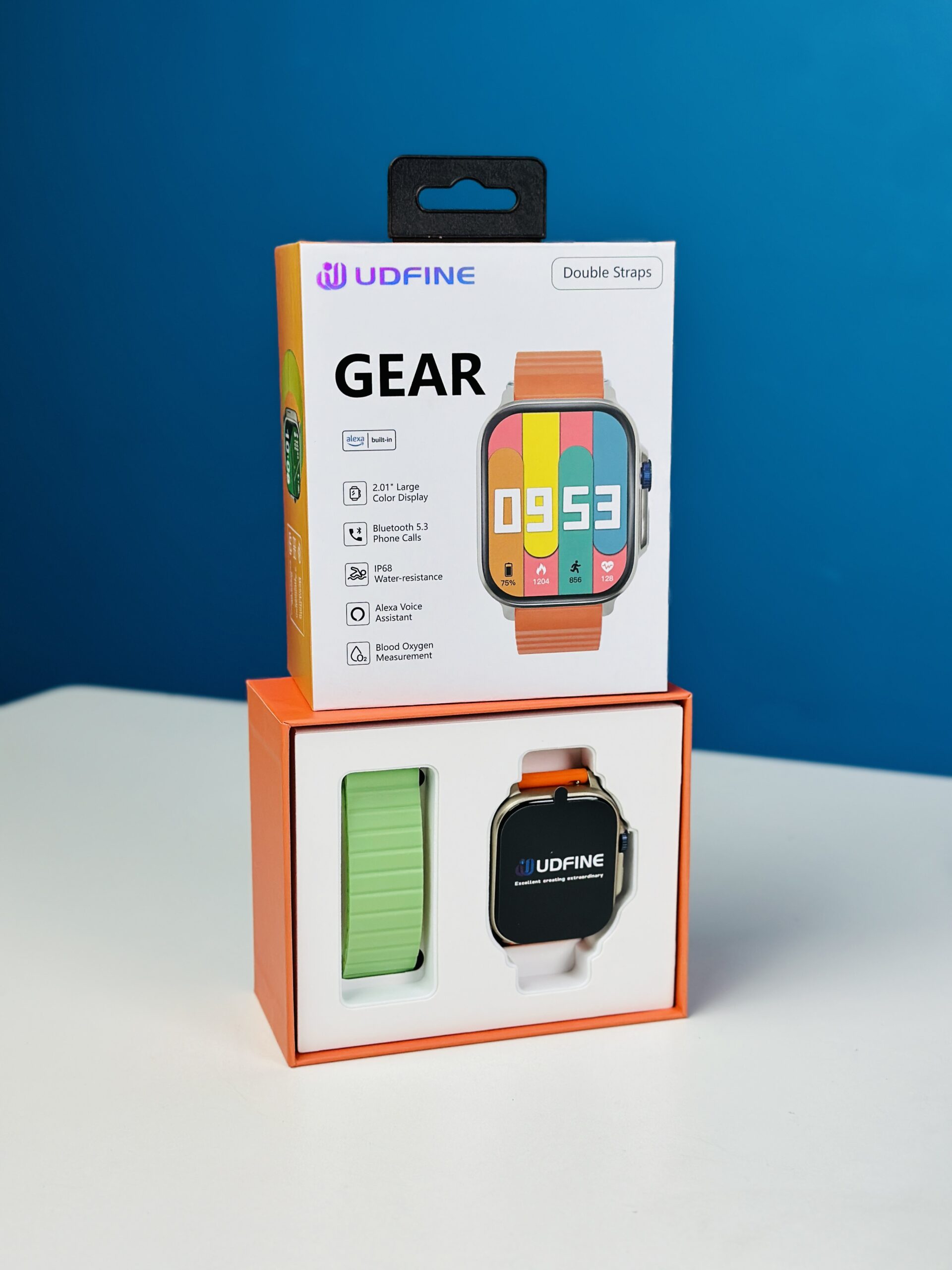 Udfine Watch Gear Smartwatch – Orange Color thumbnail 4