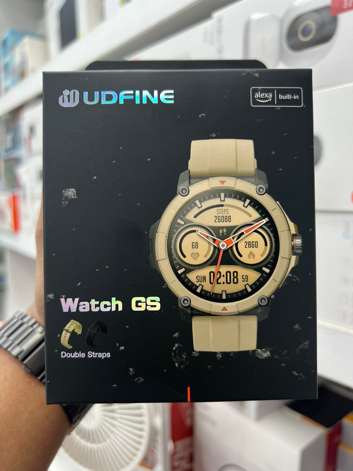 Udfine Watch GS 1.38″ HD Display Bluetooth Calling Alexa with GPS Smartwatch Double straps Desert Yellow Color thumbnail 2